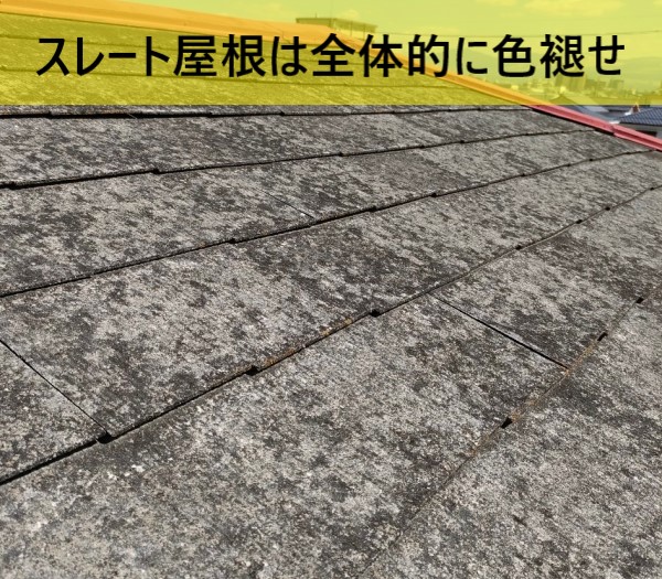 熊本市中央区で屋根塗装のご相談｜築３５年のスレートには割れや反りがありました